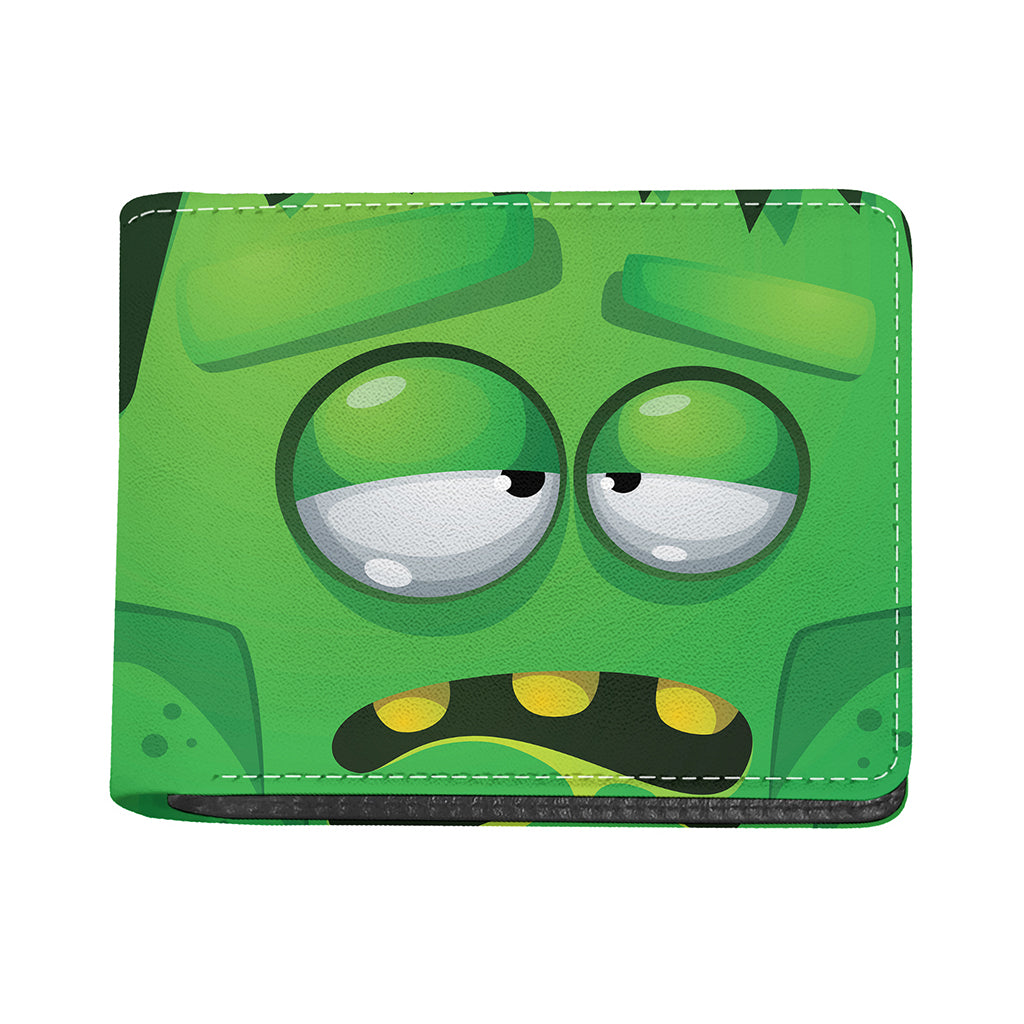 Halloween Frankenstein Face Print Bifold Wallet