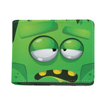 Halloween Frankenstein Face Print Bifold Wallet