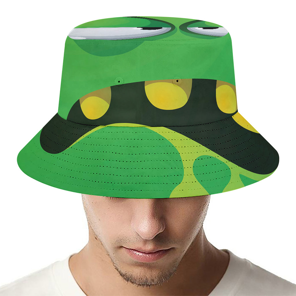 Halloween Frankenstein Face Print Bucket Hat