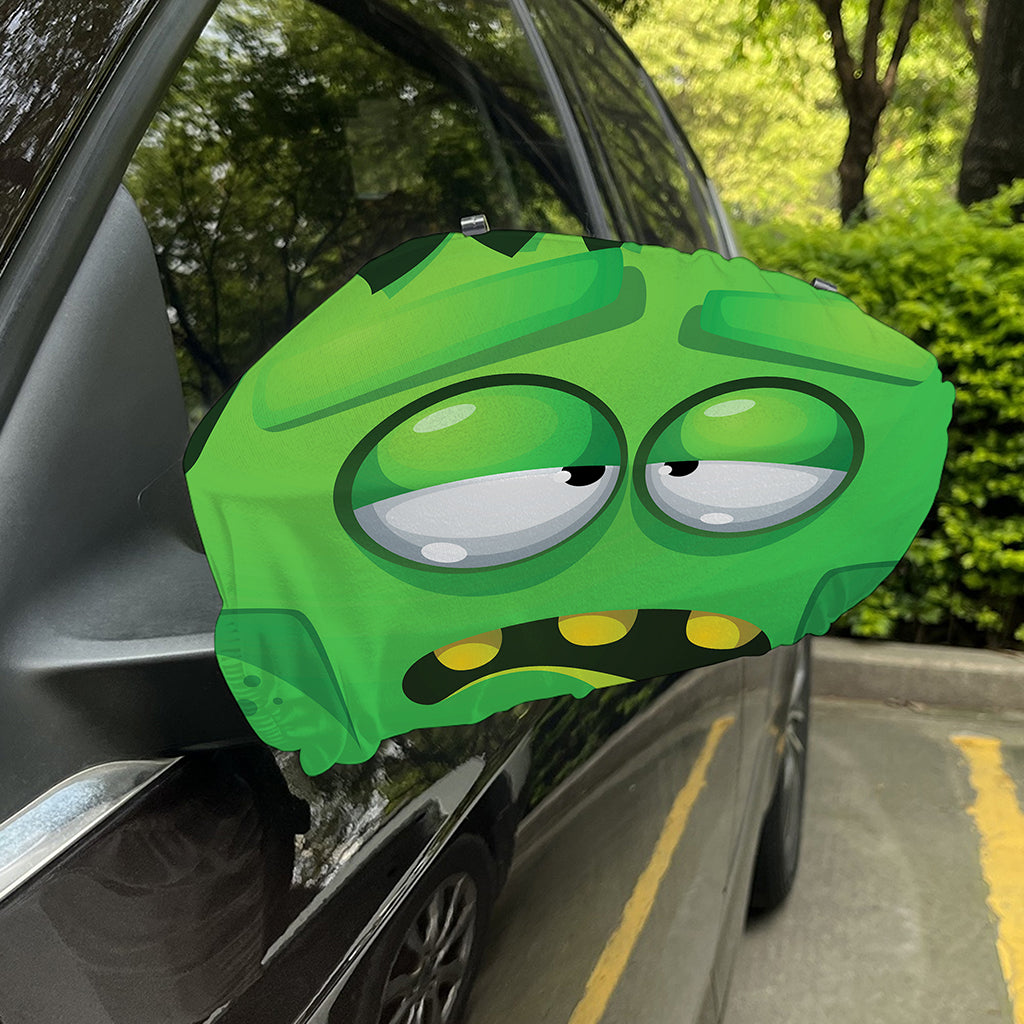 Halloween Frankenstein Face Print Car Side Mirror Covers