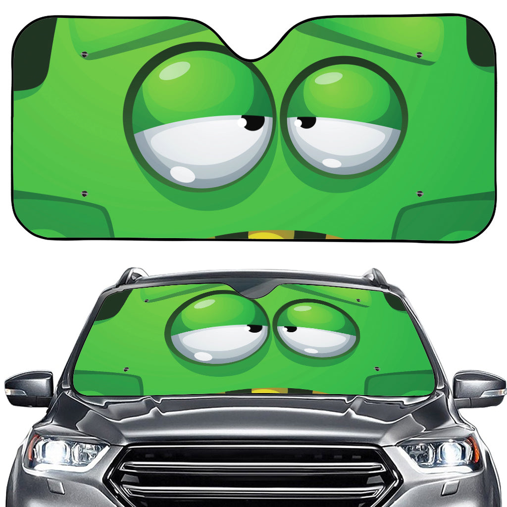 Halloween Frankenstein Face Print Car Windshield Sun Shade