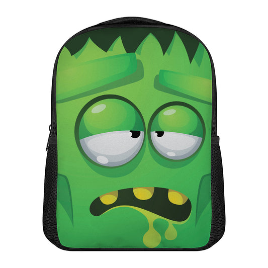 Halloween Frankenstein Face Print Casual Backpack