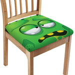 Halloween Frankenstein Face Print Chair Cushion Cover
