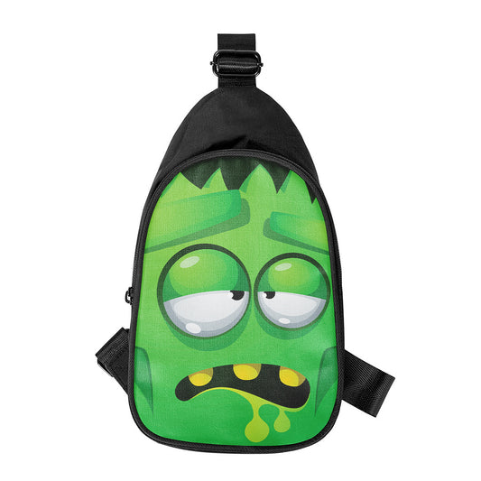 Halloween Frankenstein Face Print Chest Bag