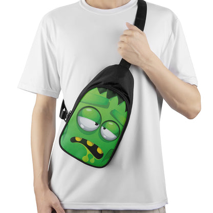 Halloween Frankenstein Face Print Chest Bag