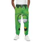 Halloween Frankenstein Face Print Cotton Pants