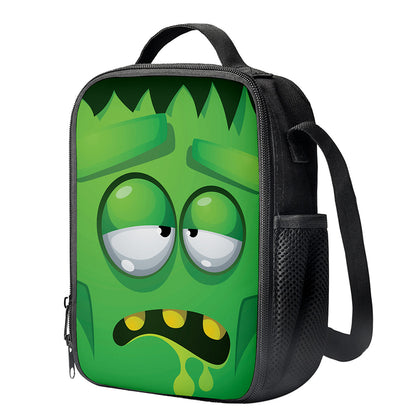 Halloween Frankenstein Face Print Crossbody Lunch Bag