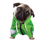 Halloween Frankenstein Face Print Dog Zip Up Hoodie