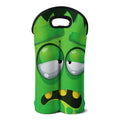 Halloween Frankenstein Face Print Double Neoprene Wine Tote