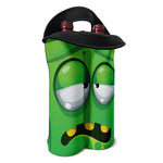 Halloween Frankenstein Face Print Double Neoprene Wine Tote