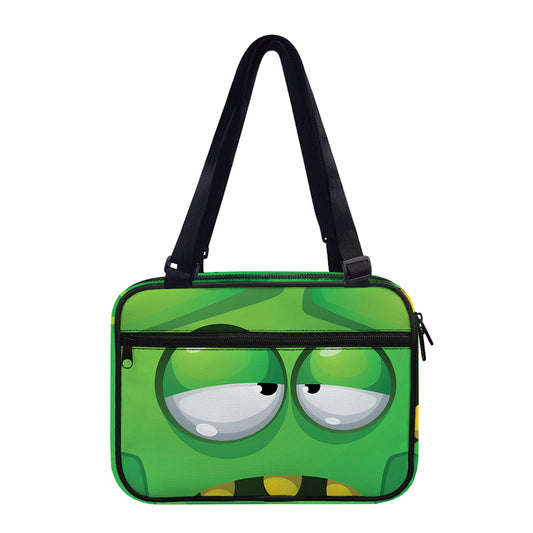 Halloween Frankenstein Face Print Double Strap Bible Bag