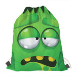 Halloween Frankenstein Face Print Drawstring Bag
