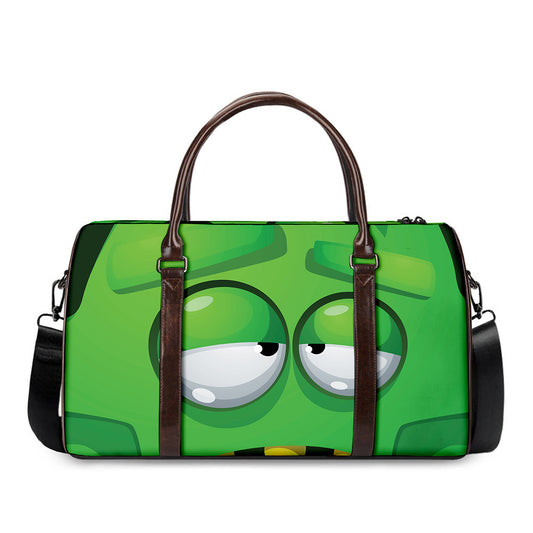 Halloween Frankenstein Face Print Duffle Bag