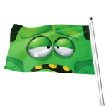 Halloween Frankenstein Face Print Flag