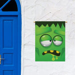 Halloween Frankenstein Face Print Garden Flag