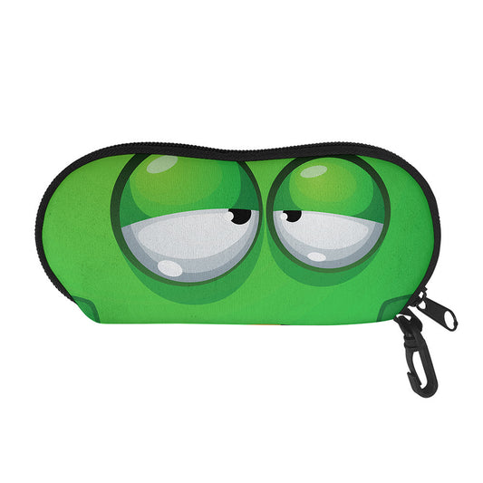 Halloween Frankenstein Face Print Glasses Case