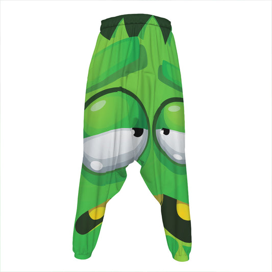 Halloween Frankenstein Face Print Hammer Pants