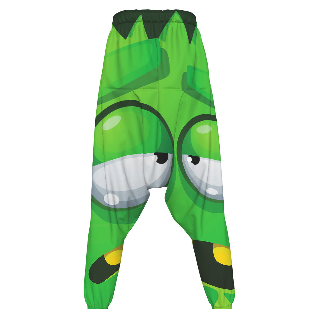 Halloween Frankenstein Face Print Hammer Pants