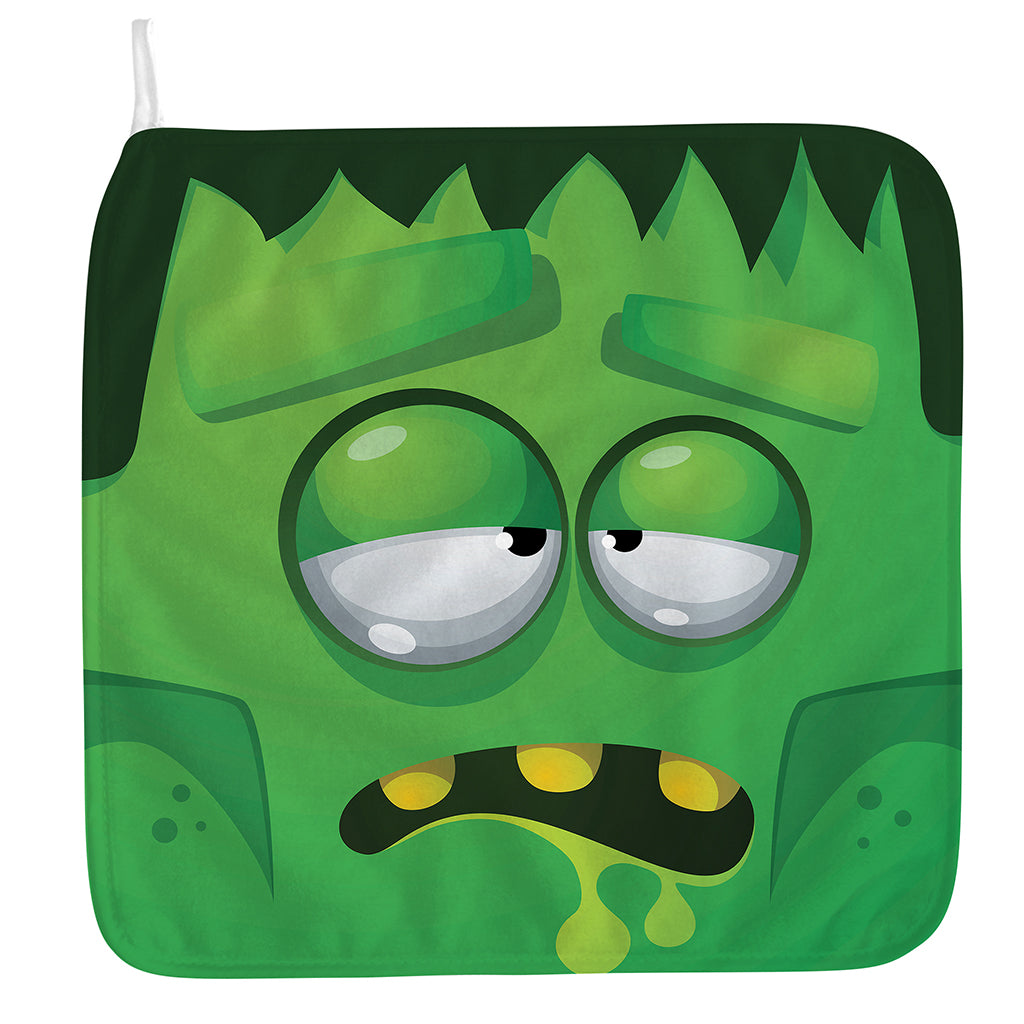 Halloween Frankenstein Face Print Hand Towel