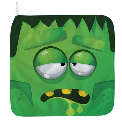 Halloween Frankenstein Face Print Hand Towel