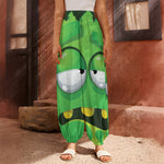 Halloween Frankenstein Face Print Harem Pants