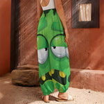 Halloween Frankenstein Face Print Harem Pants