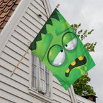 Halloween Frankenstein Face Print House Flag
