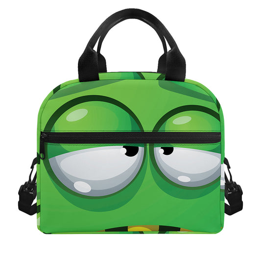 Halloween Frankenstein Face Print Insulated Lunch Bag