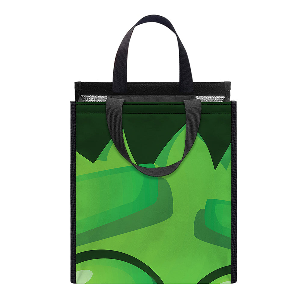 Halloween Frankenstein Face Print Insulated Lunch Tote