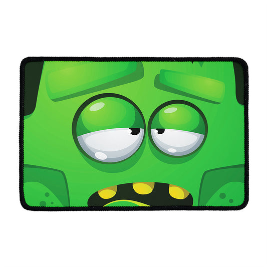 Halloween Frankenstein Face Print Kitchen Mat