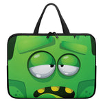Halloween Frankenstein Face Print Laptop Sleeve With Handle