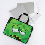 Halloween Frankenstein Face Print Laptop Sleeve With Handle