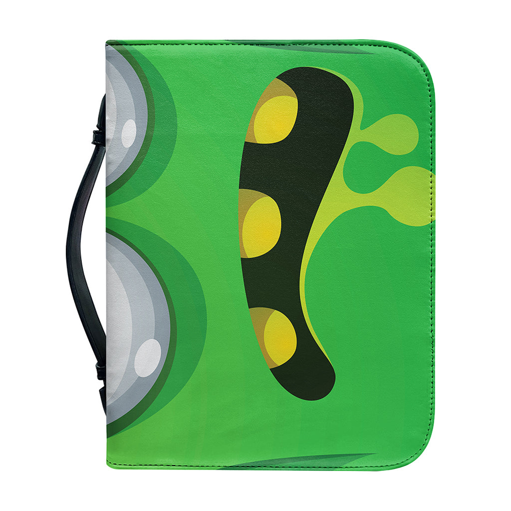 Halloween Frankenstein Face Print Leather Bible Cover