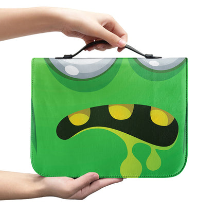 Halloween Frankenstein Face Print Leather Bible Cover