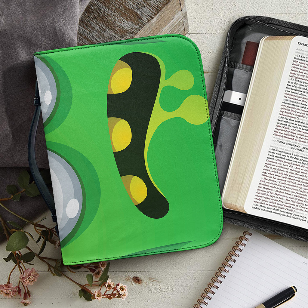 Halloween Frankenstein Face Print Leather Bible Cover