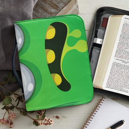 Halloween Frankenstein Face Print Leather Bible Cover