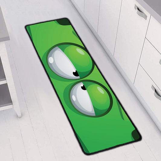 Halloween Frankenstein Face Print Long Kitchen Mat