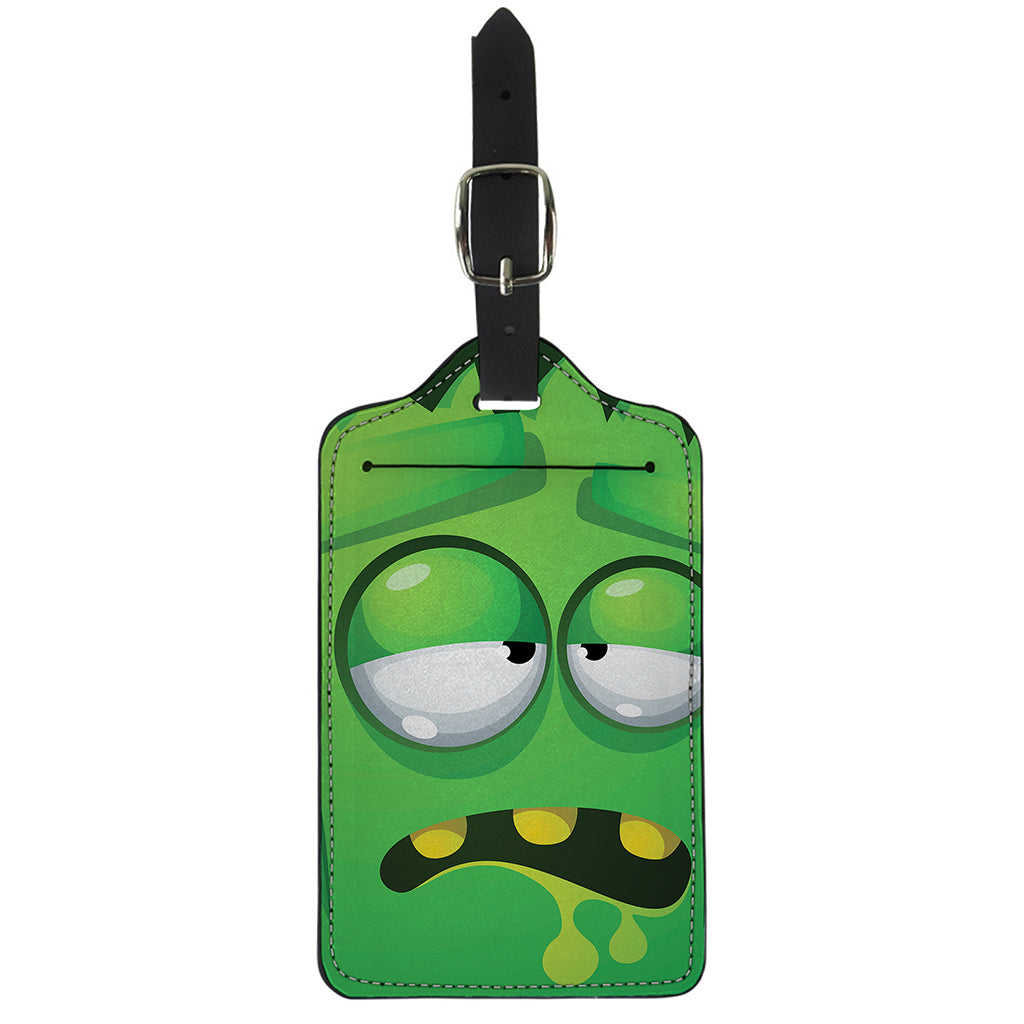 Halloween Frankenstein Face Print Luggage Tag