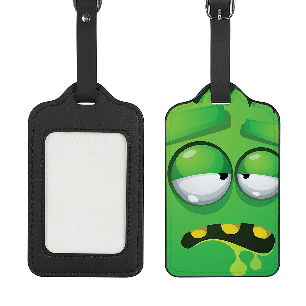 Halloween Frankenstein Face Print Luggage Tag