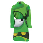 Halloween Frankenstein Face Print Men's Bathrobe