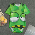 Halloween Frankenstein Face Print Men's Bodysuit