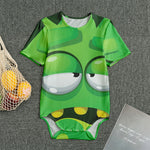 Halloween Frankenstein Face Print Men's Bodysuit
