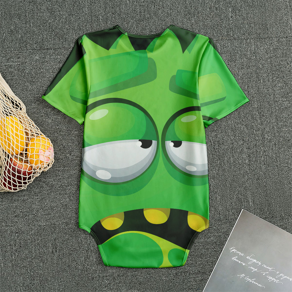 Halloween Frankenstein Face Print Men's Bodysuit