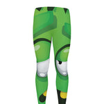 Halloween Frankenstein Face Print Men's leggings