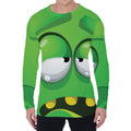 Halloween Frankenstein Face Print Men's Long Sleeve T-Shirt