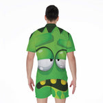 Halloween Frankenstein Face Print Men's Rompers