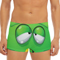 Halloween Frankenstein Face Print Men's Short Boxer Briefs