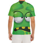 Halloween Frankenstein Face Print Men's Short Sleeve Rash Guard