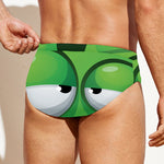 Halloween Frankenstein Face Print Men's Swim Briefs