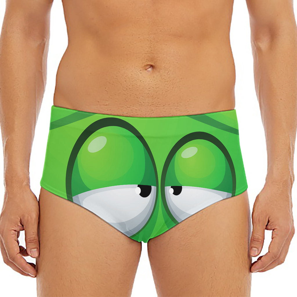 Halloween Frankenstein Face Print Men's Triangle Swim Briefs